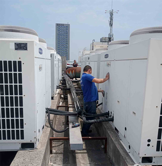 合浦中央空调制热和不制冷系统维修方法